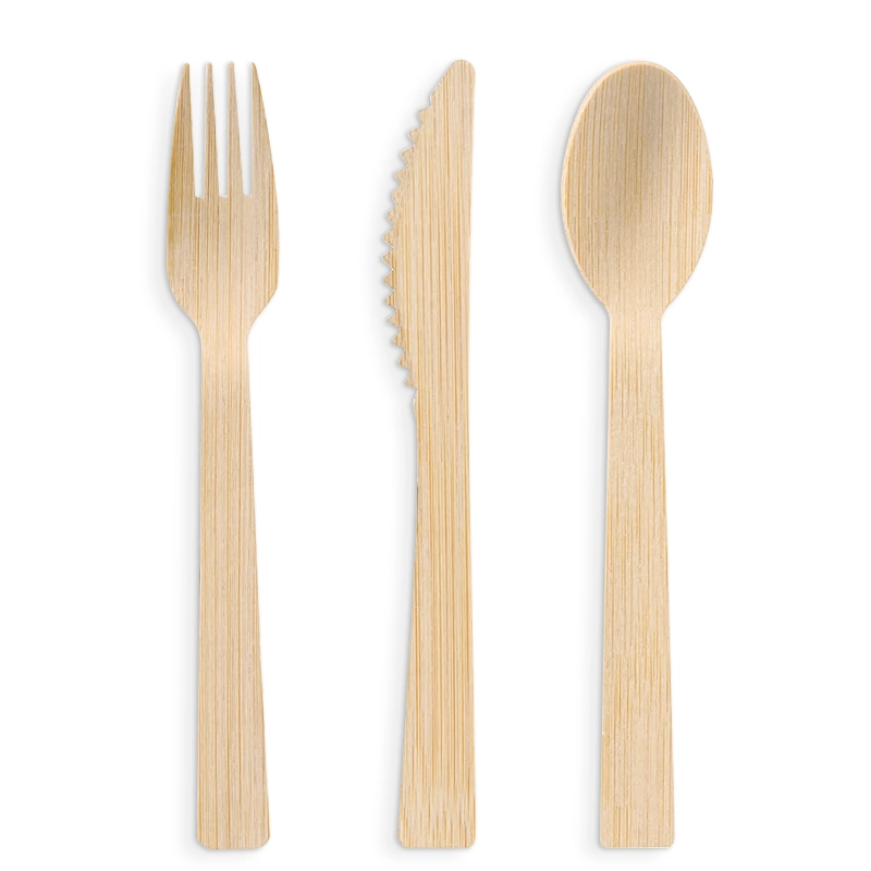 Disposable normal size bamboo cutlery